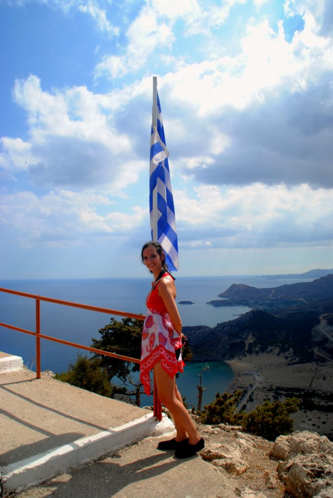 greekflaggreekgirl